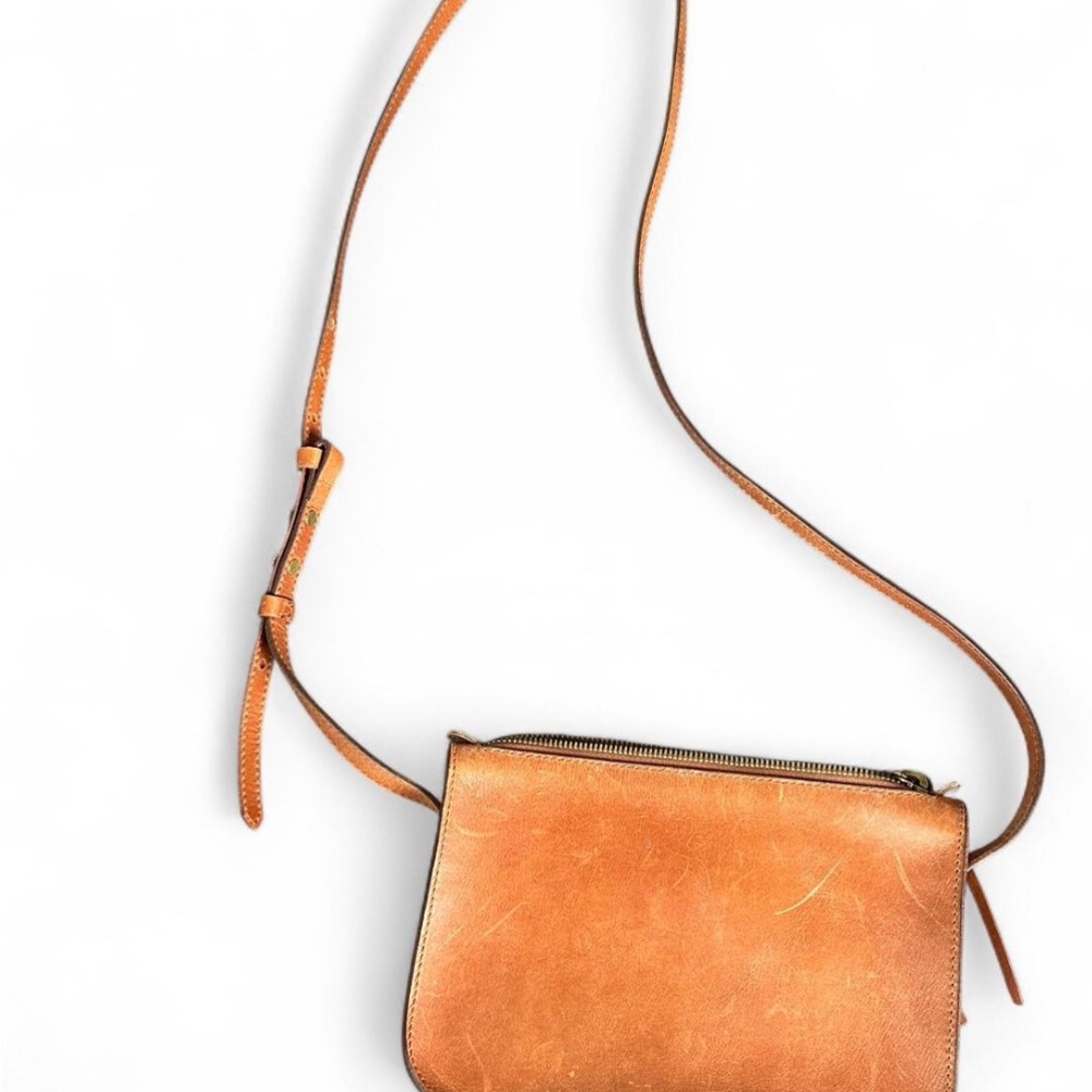 Madewell Tan Leather Crossbody Bag